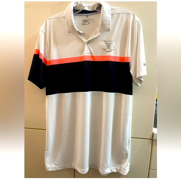 Nike Golf Dri Fit Sport Men's Standard Dri Fit Classic Shirt White Polyester M - Picture 1 of 6